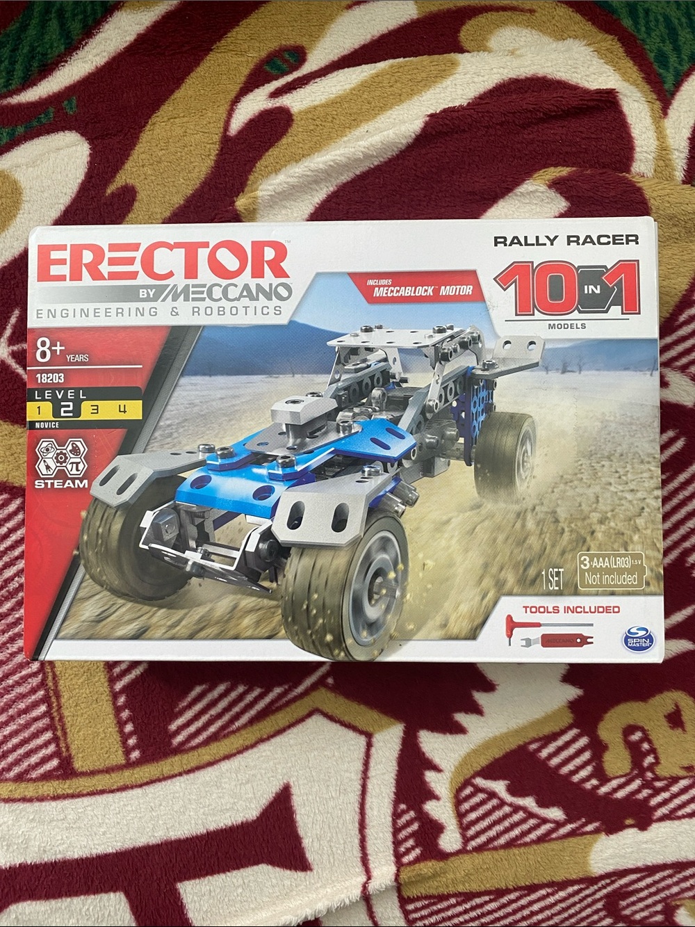 Rally Racer 10-in-1 Building Kit - Blue & Silver